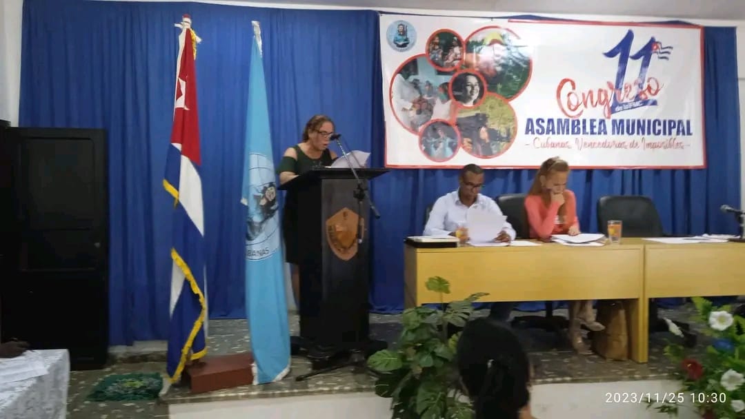 Debaten federadas de Jaruco temas socioeconómicos y de funcionamiento en Asamblea XI Congreso.