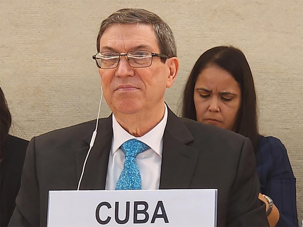 Bruno Rodríguez, Ministro de Relaciones Exteriores de Cuba.