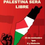 Unión de Jóvenes Comunistas convoca a una movilización a favor de Palestina