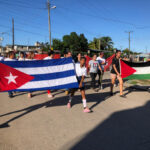 Celebran en Mayabeque Día Internacional del Estudiante con marcha a favor del pueblo de Palestina