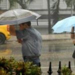 Lluvias y vientos en el occidente cubano