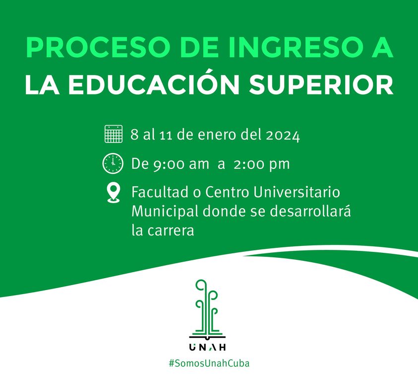 Universidad Agraria de La Habana informa proceso de matrículas a la Educación Superior