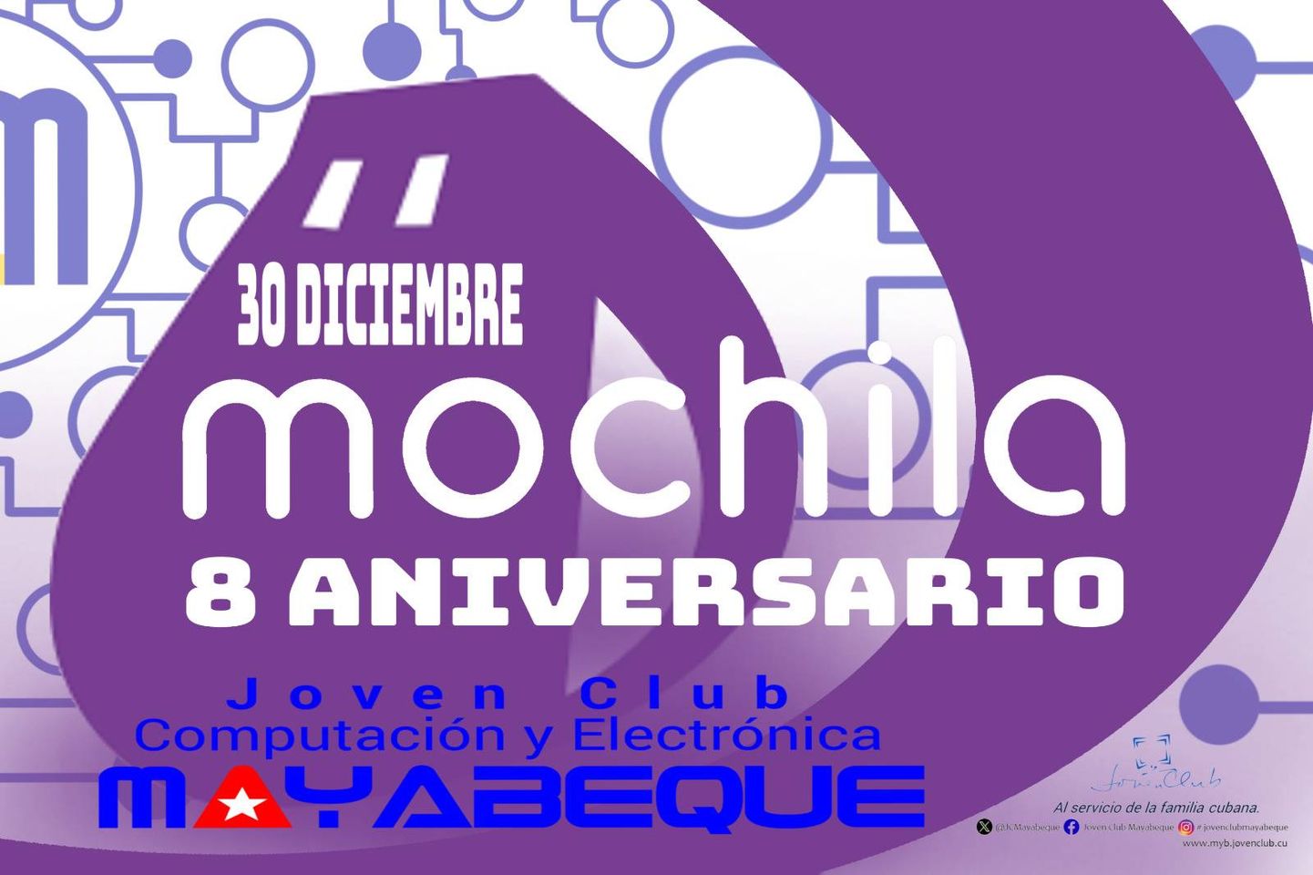 Joven Club de Mayabeque celebra 8 años del producto Mochila