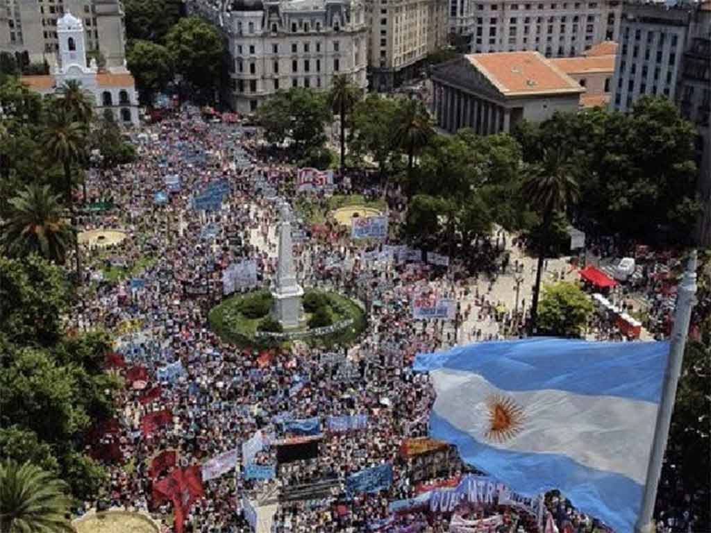 Denuncian en Argentina plan de ajuste y medidas antiprotestas. Foto: Prensa Latina