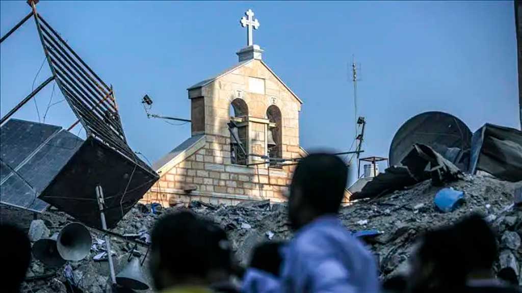 Tropas israelíes asesinaron a dos mujeres dentro de iglesia en Gaza. Foto: Prensa Latina