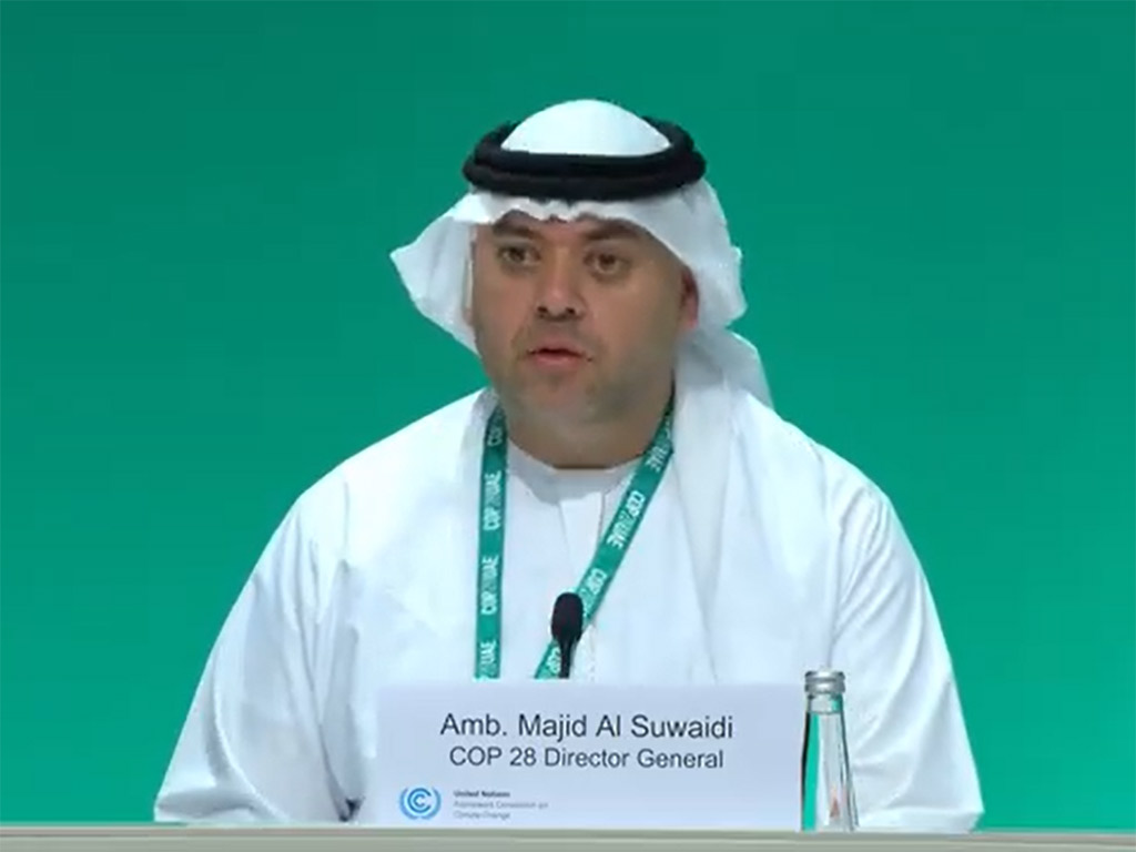 Director general de la 28 Conferencia de las Naciones Unidas sobre el Cambio Climático (COP28), Majid Al Suwaidi,