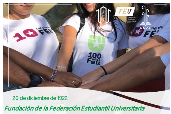 Festejan aniversario de la FEU en Universidad Agraria de La Habana. Foto: Radio Camoa