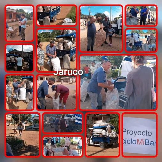 Llegó a Bainoa proyecto Reciclo mi Barrio. Foto: Radio Jaruco