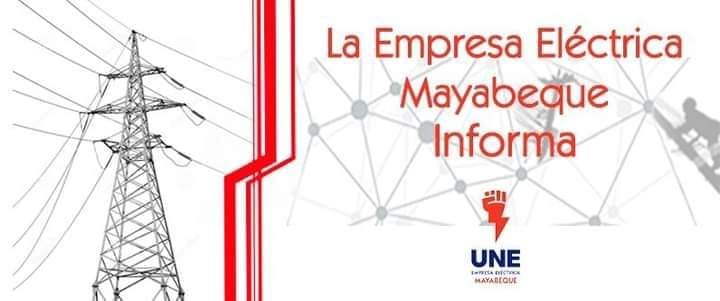 Informa Empresa Eléctrica Mayabeque sobre posibles afectaciones para hoy