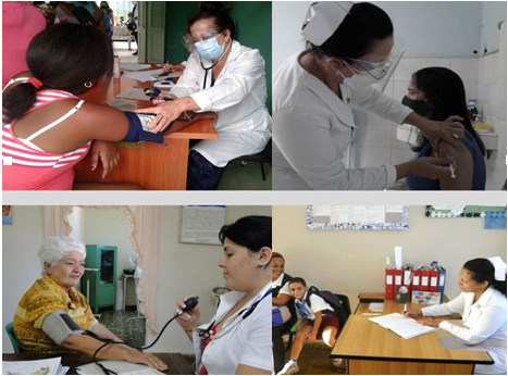 Primer ministro reconoce labor de médicos y enfermeros de Cuba. Foto: Radio Habana Cuba