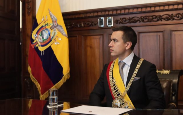Presidente de Ecuador Daniel Noboa. Foto: Radio Habana Cuba