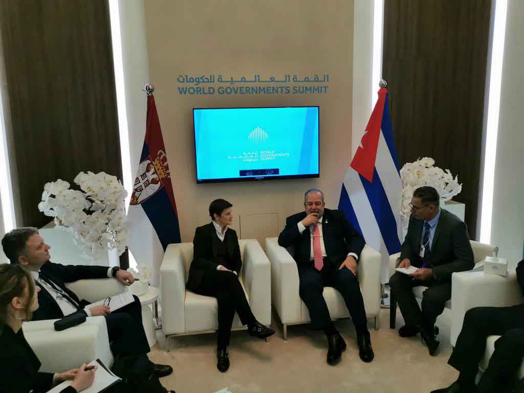 Primer ministro de Cuba sostuvo encuentro con par de Serbia. Foto: Prensa Latina