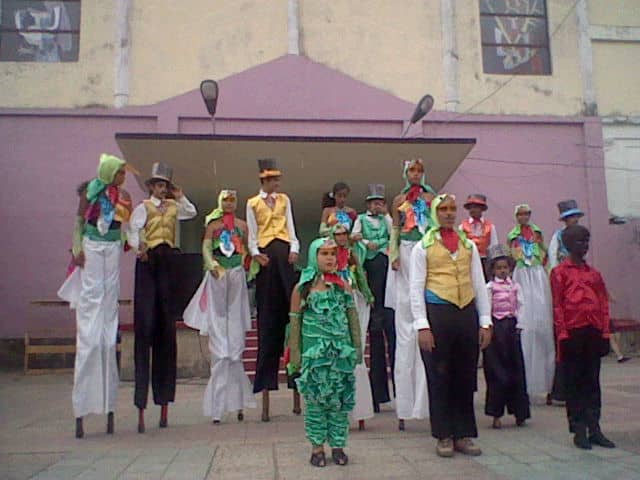 A puro teatro, una cita cultural en San José de las Lajas. Foto: Radio Camoa