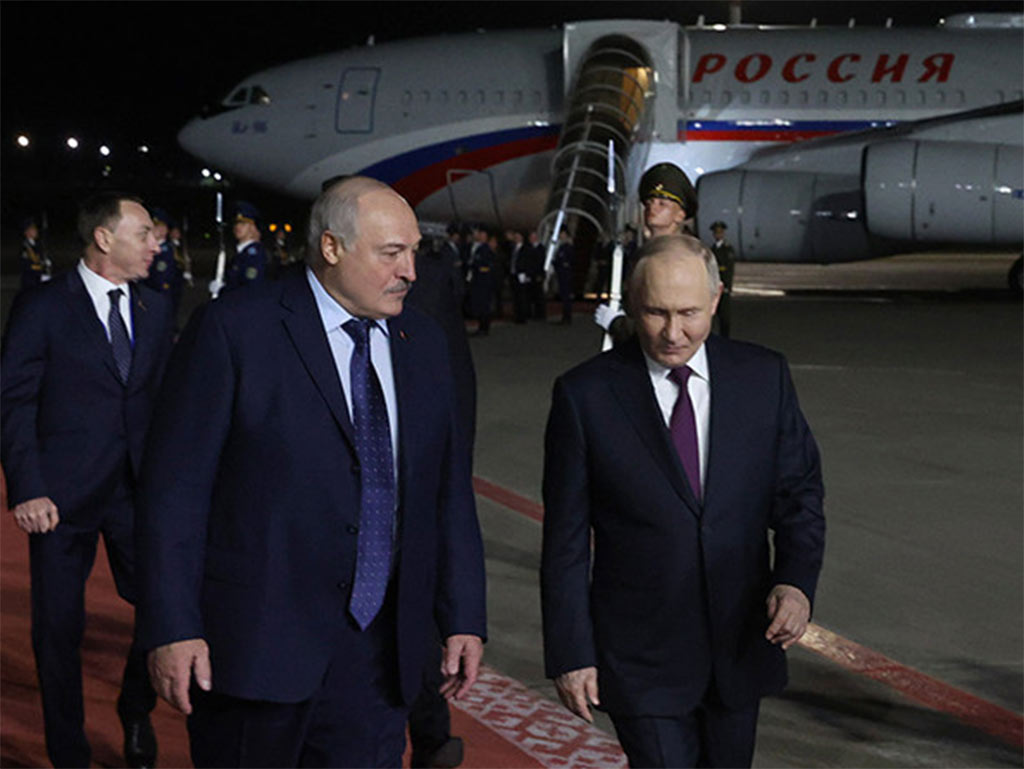 Presidente ruso inició visita oficial de dos días a Belarús