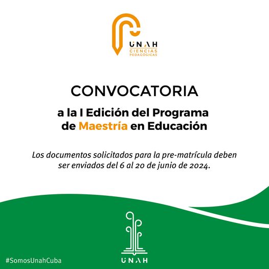 Universidad Agraria de La Habana: Primera edición del programa de Maestría en Educación