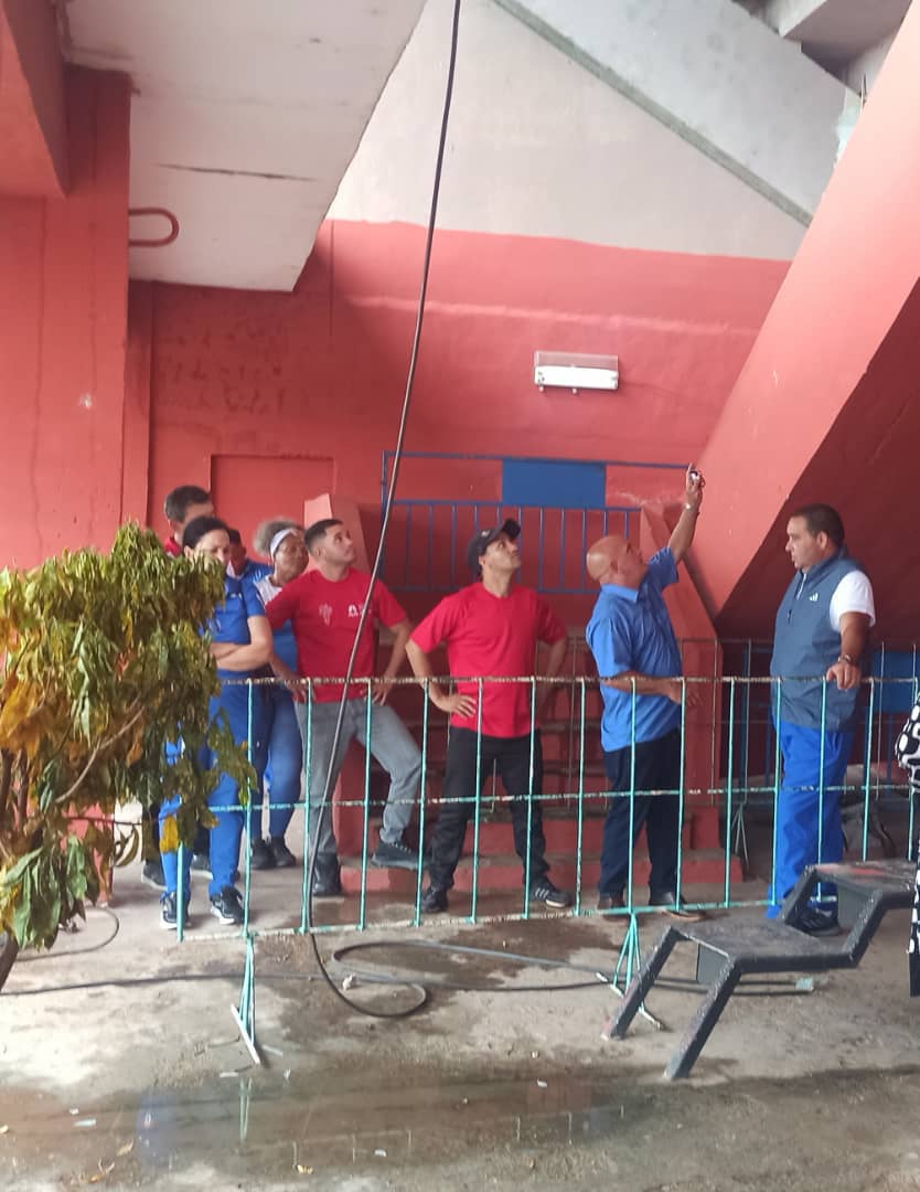 Constató dirección nacional del INDER avance en la recuperación de las instalaciones y el movimiento deportivo en la provincia para los Juegos Escolares Nacionales.