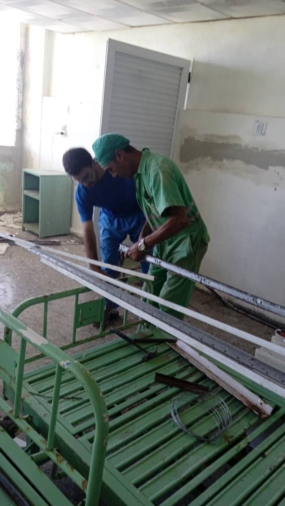 Manos a la obra en el policlínico de Santa Cruz del Norte