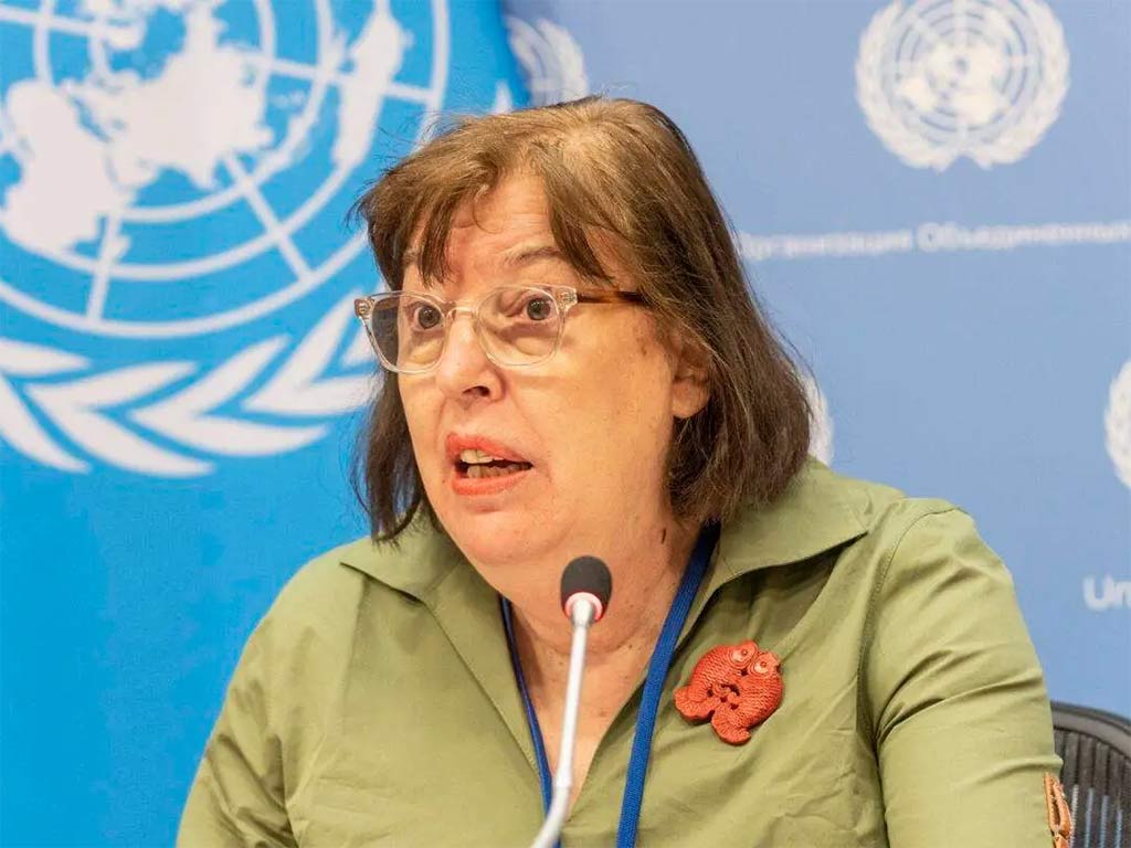 Representante especial del secretario general para niños en conflictos armados, Virginia Gamba. Foto: Prensa Latina