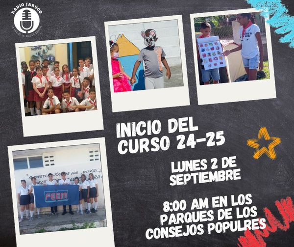 Fiesta en Jaruco por el inicio del curso escolar 2024-2025