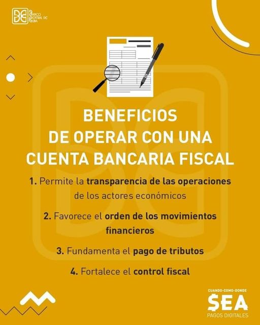 Modifica ONAT operaciones de la cuenta bancaria fiscal