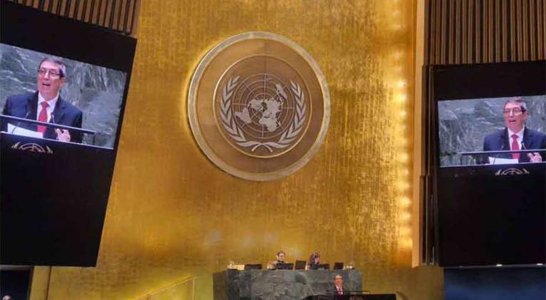 Asamblea General de ONU: otra vez tribuna contra bloqueo a Cuba.