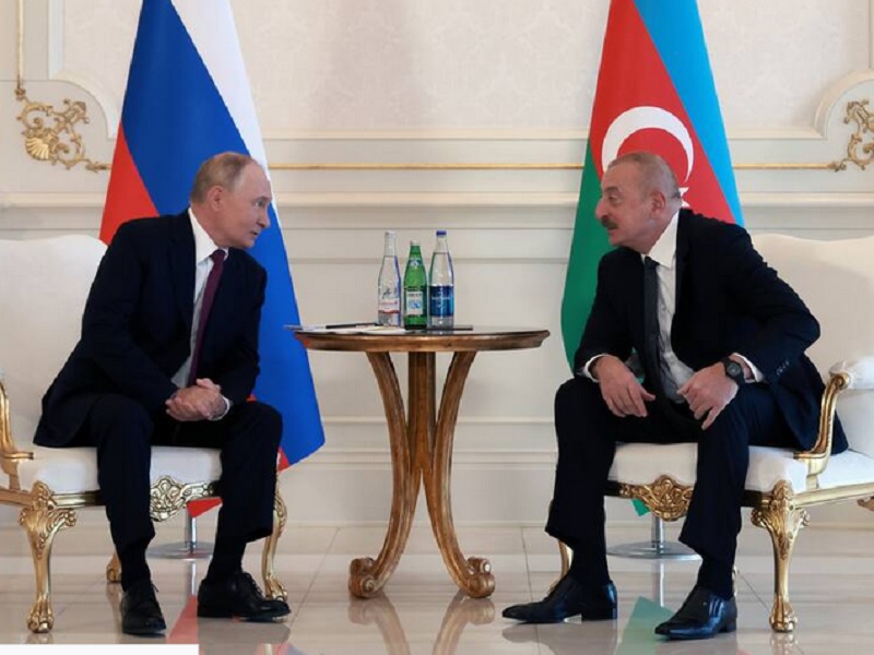 Presidentes de Rusia y Azerbaiyán debaten relaciones bilaterales