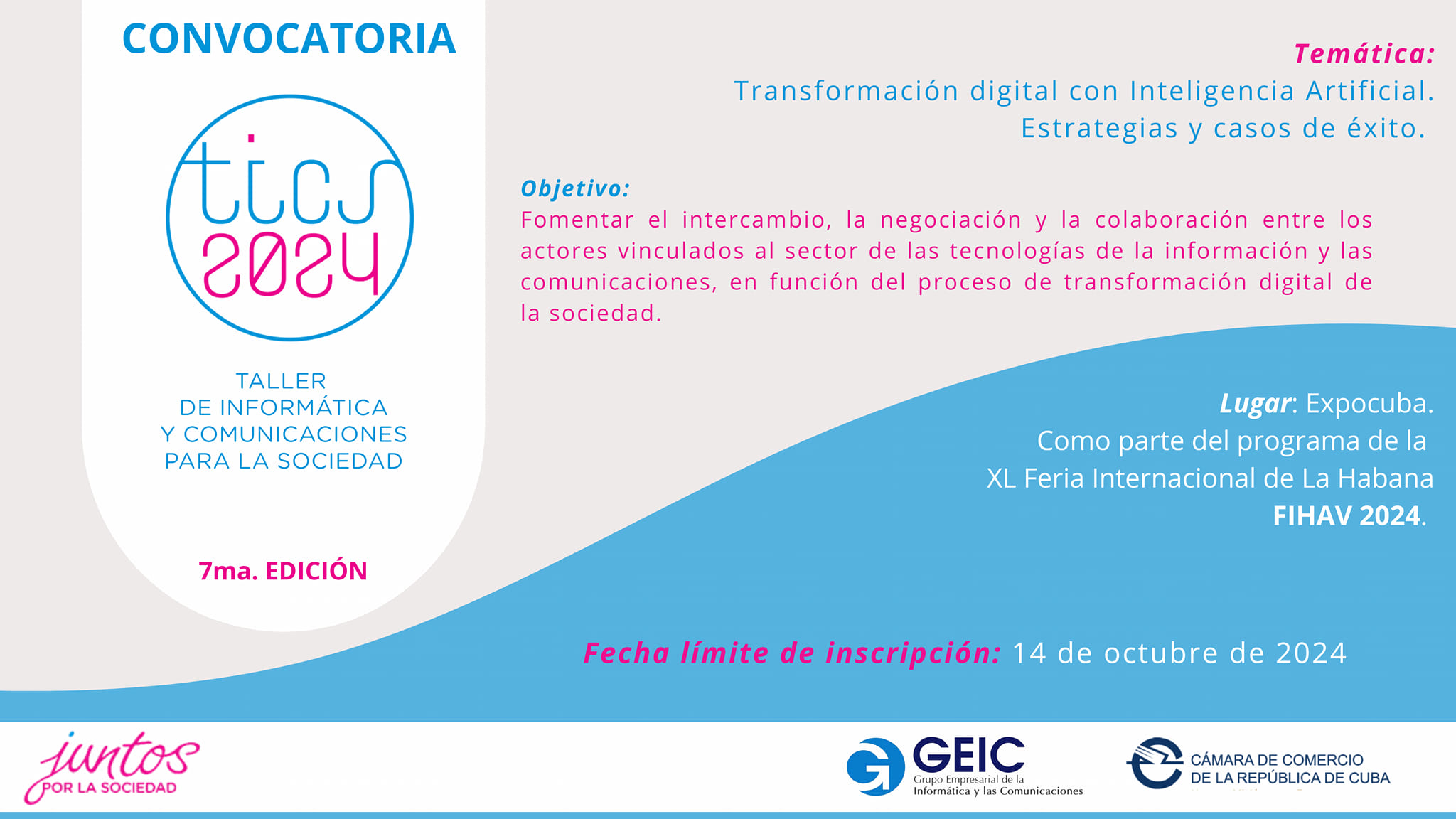 Séptima edición de TICS una puerta a la transformación Digital. Foto: Facebook
