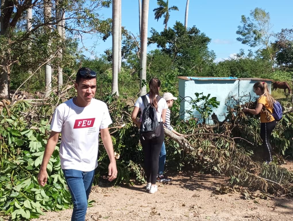 Jóvenes universitarios de Mayabeque incorporados a la recuperación