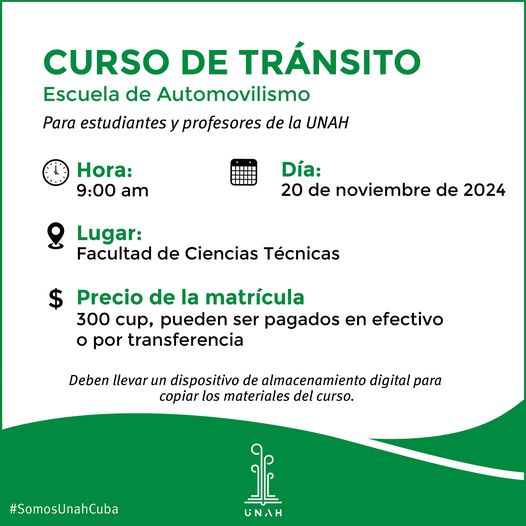 Curso de Tránsito para estudiantes y profesores de Universidad de Mayabeque