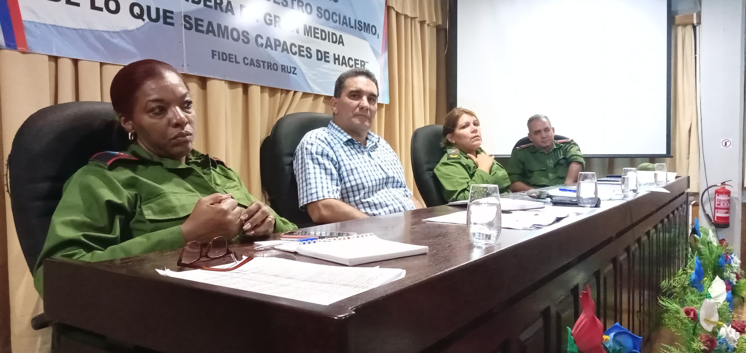 Comprueba Consejo de Defensa Provincial de Mayabeque cumplimiento de medidas adoptadas ante el impacto del Huracán Rafael