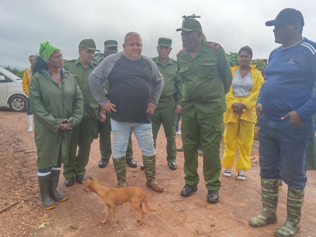 Evaluó vicepresidente del Consejo de Defensa Nacional, Salvador Valdés Mesa, afectaciones del huracán Rafael en el sector agrícola de Mayabeque