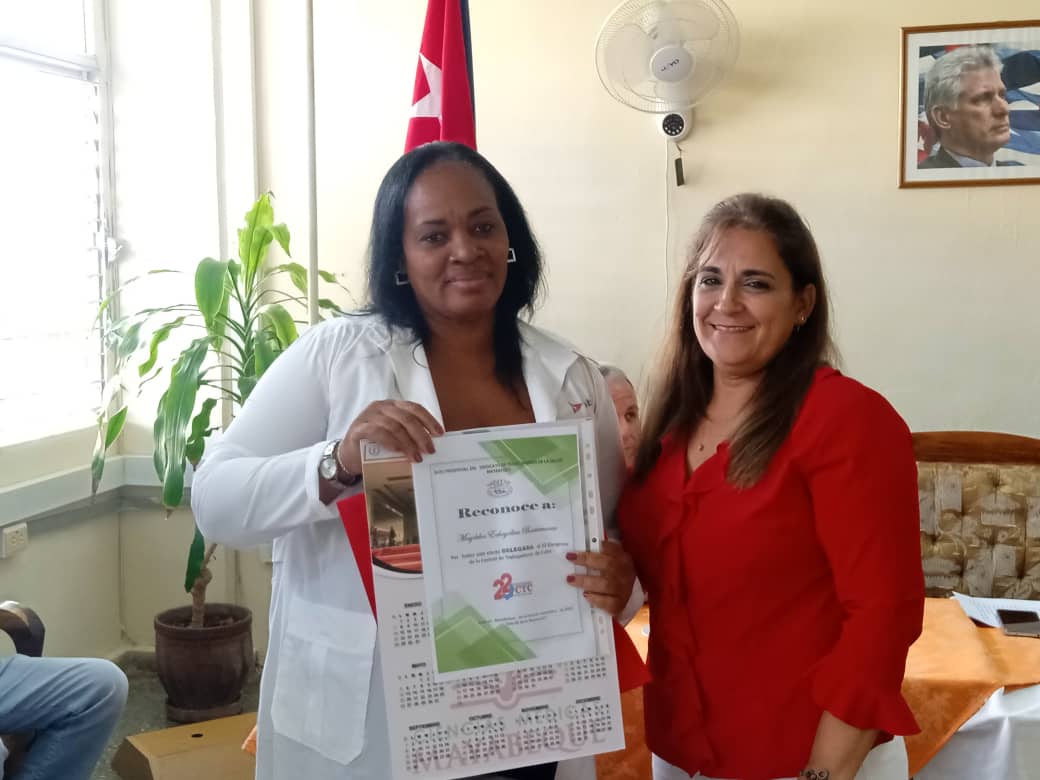 Representantes de Salud al Congreso de la Central de Trabajadores de Cuba