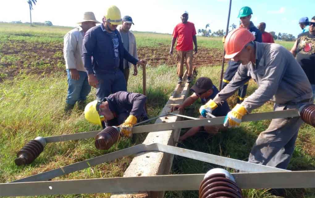 Linieros de Villa Clara apoyan recuperación en Mayabeque
