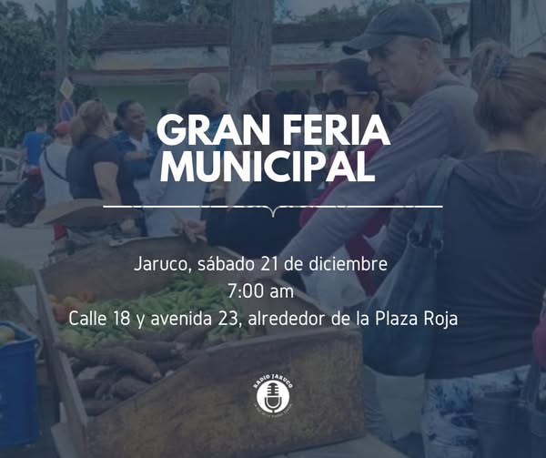 Gran feria este 21 de diciembre en Jaruco