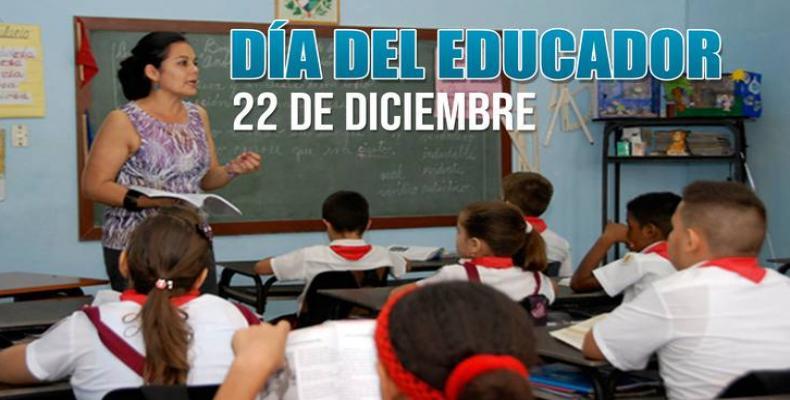 Escuela América Latina sede del acto en Jaruco por el Día del Educador