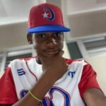 Un melenero en equipo Cuba de Béisbol sub-15 años