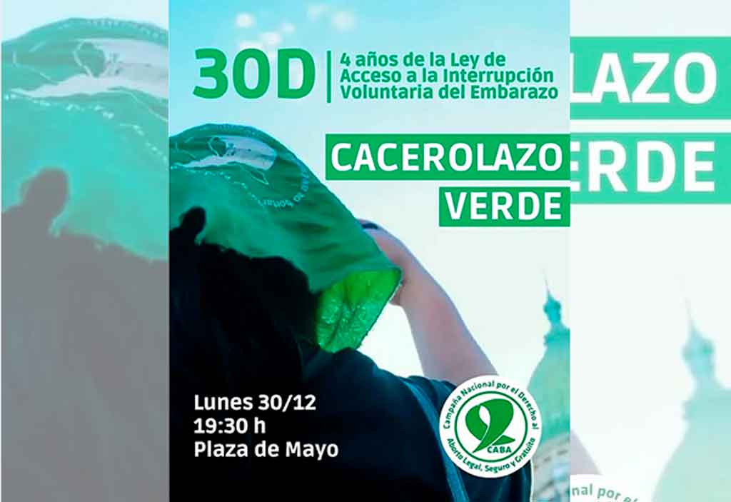 Realizarán cacerolazo verde por derecho al aborto en Argentina. Foto: Prensa Latina