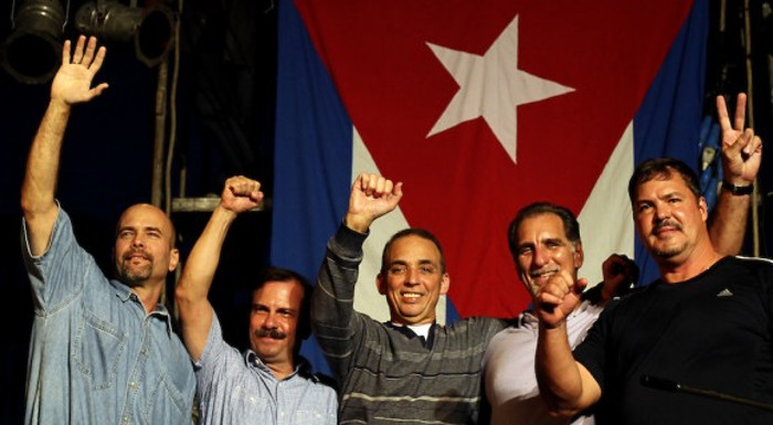 Recuerdan en Cuba regreso de antiterroristas presos en EEUU. Foto: Prensa Latina