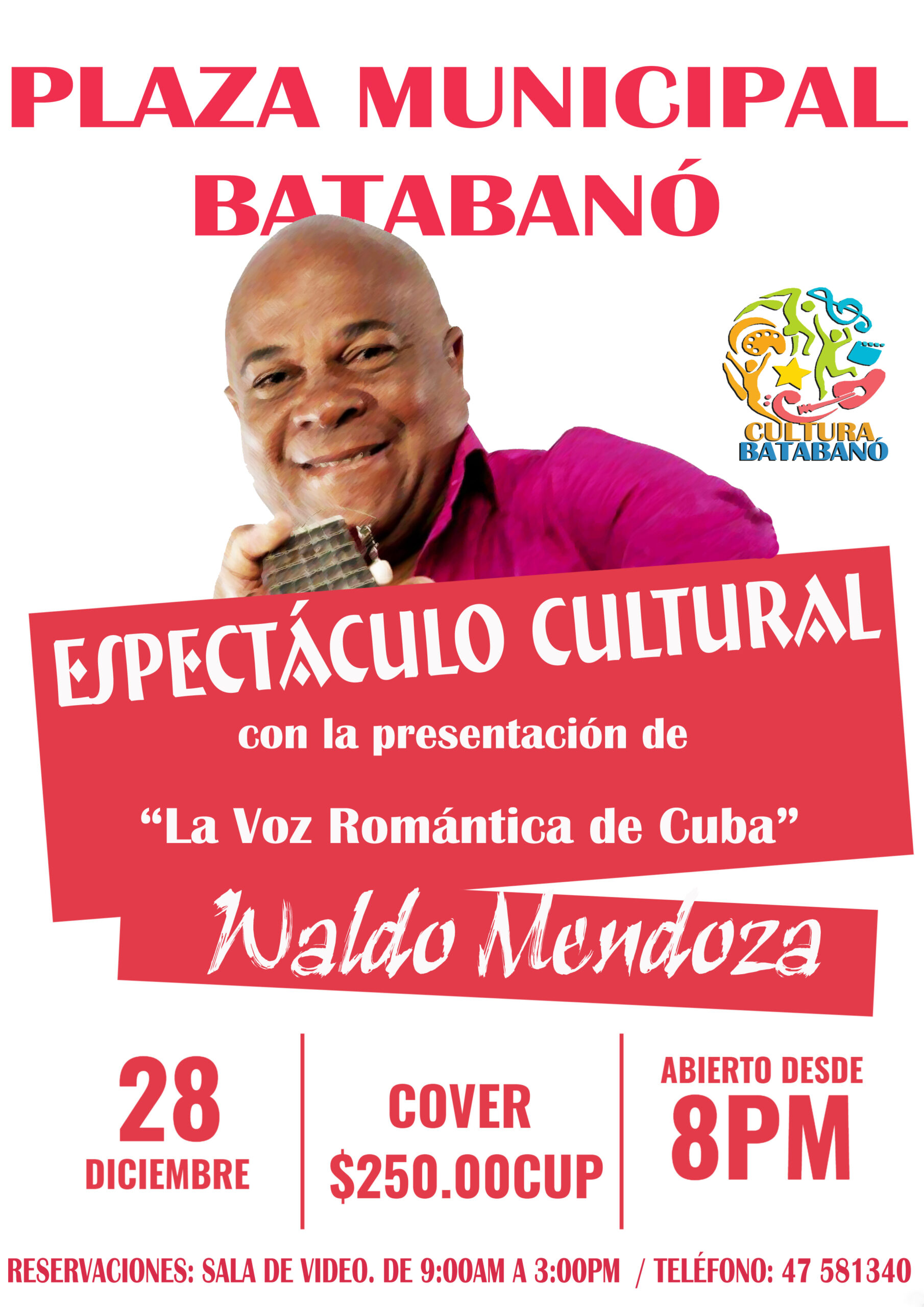 La voz romántica de Cuba este 28 de diciembre en Batabanó