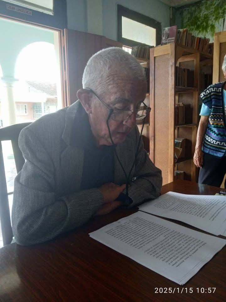 Escritor de Jaruco celebra sus 88 años