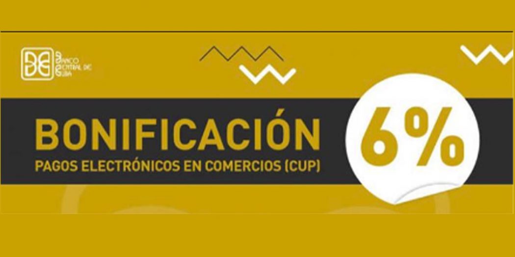 Banco Central de Cuba informa sobre bonificación a los pagos en línea
