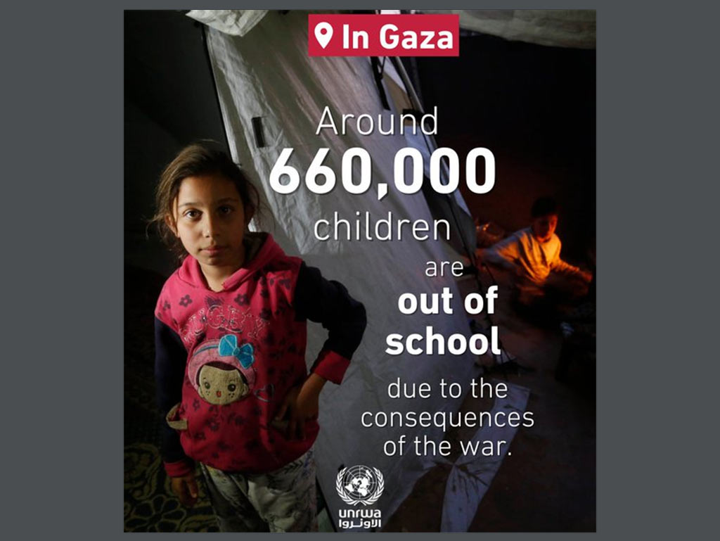 Israel destruyó la mayoría de las escuelas en Gaza, denunció la ONU. Foto: Prensa Latina