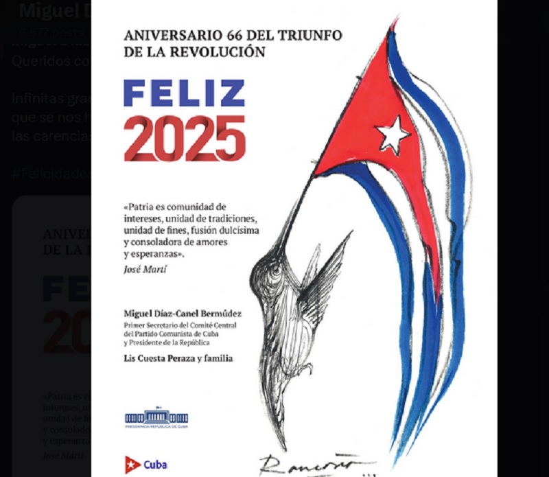 Presidente Díaz-Canel resalta heroísmo del pueblo de Cuba.