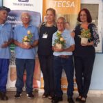 La familia azul de fiesta en Mayabeque