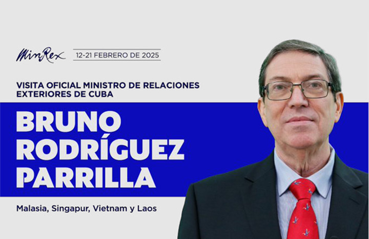 Inicia canciller de Cuba gira por Asia