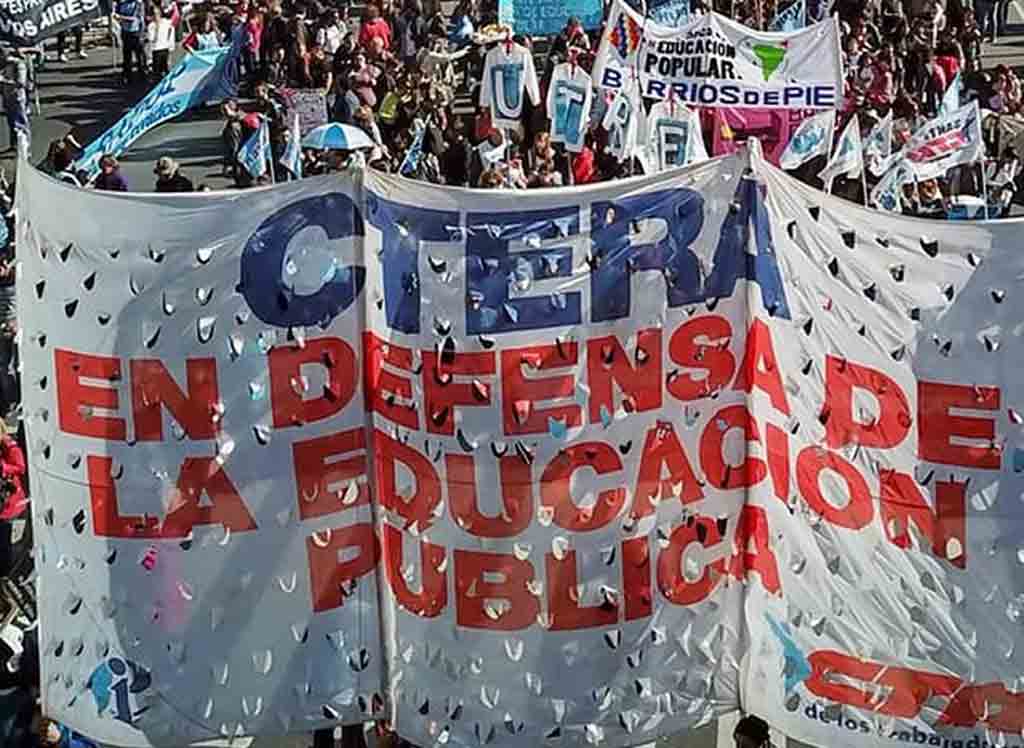 Realizan en Argentina jornada en defensa de la educación pública. Foto: Prensa Latina