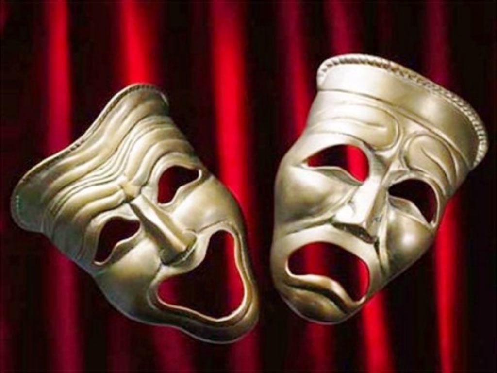 Talía y Melpómene, alegría y tristeza en las máscaras del teatro. Foto: Radio Habana Cuba