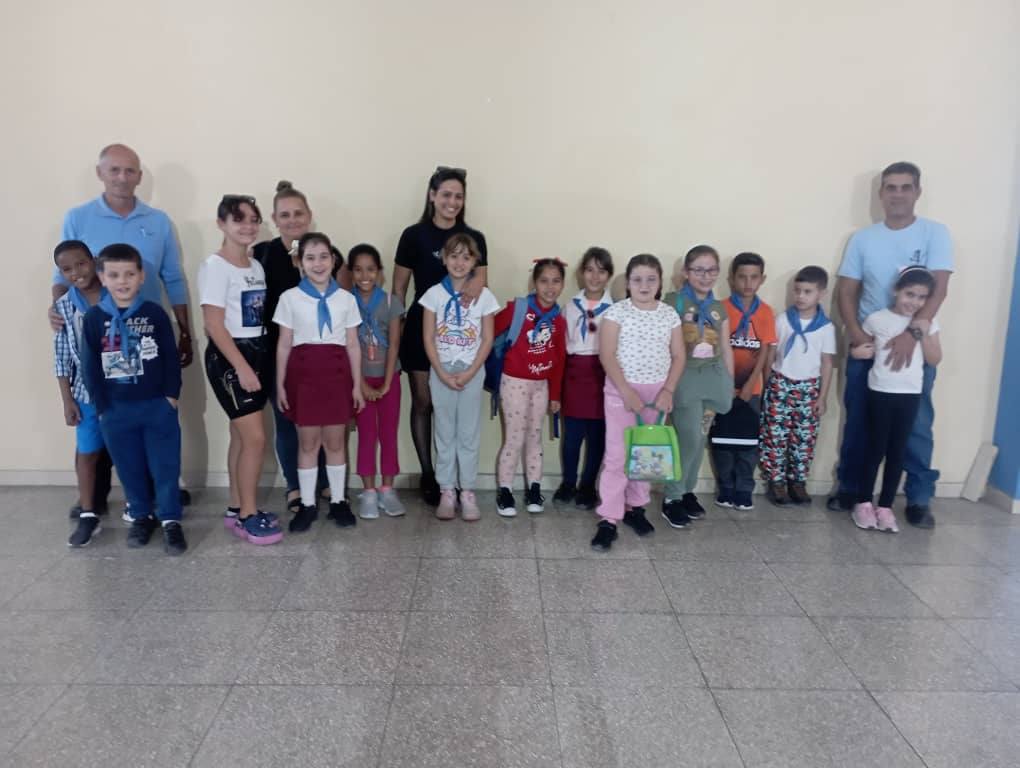 Empresa de Telecomunicaciones de Güines realizó puertas abiertas a estudiantes de enseñanza primaria.