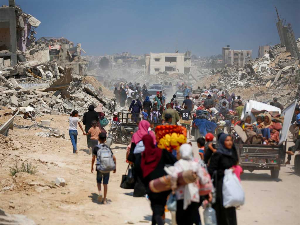Casi 500 mil desplazados por reinicio de ataques israelíes a Gaza. Foto: Prensa Latina