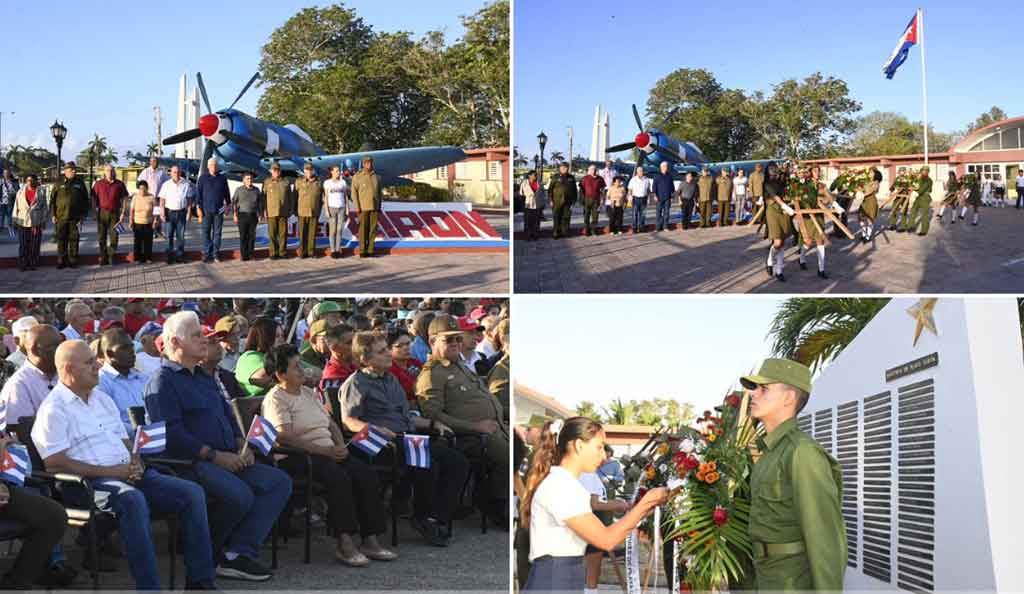 Presidente Díaz-Canel conmemora en Girón 64 años de victoria de Cuba